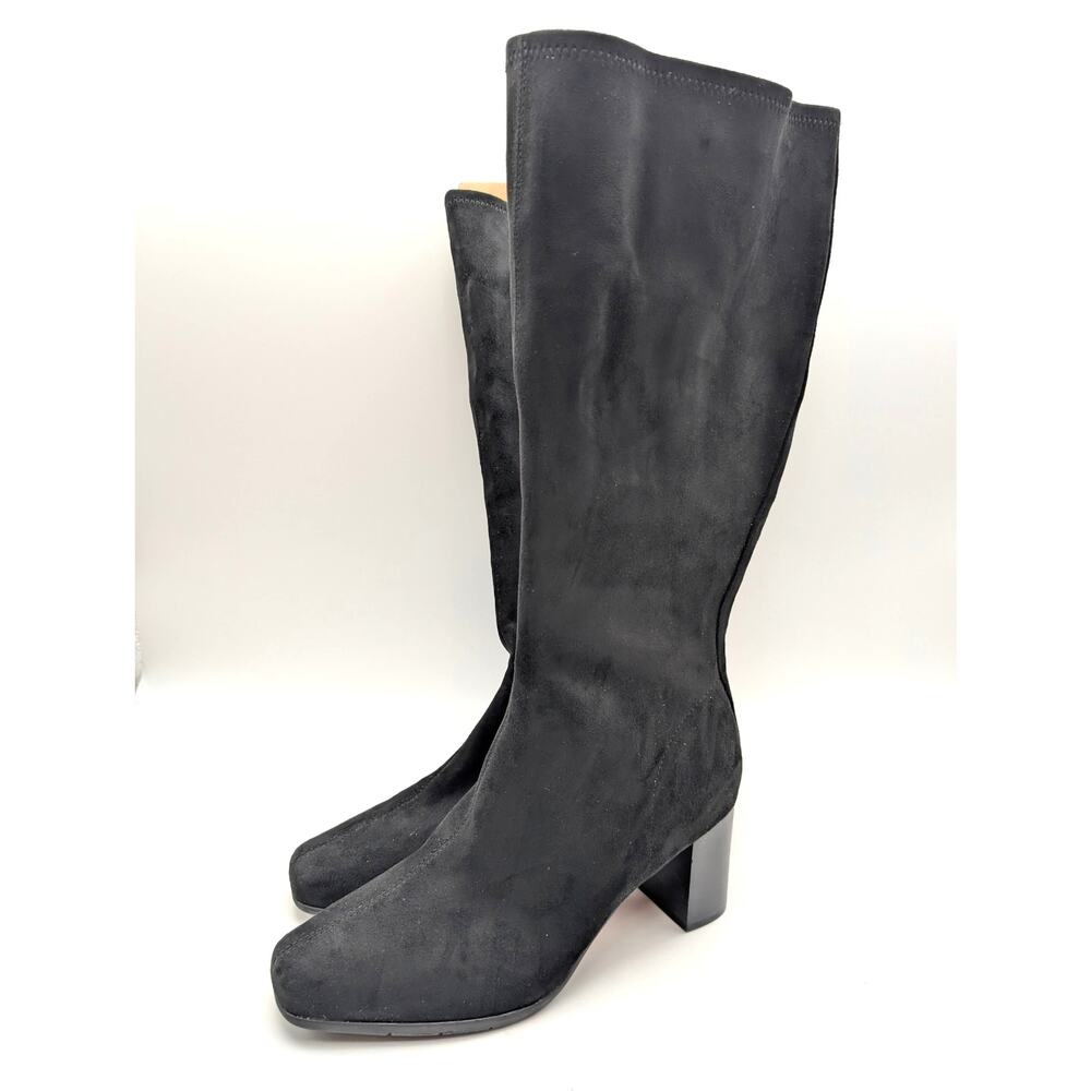 Aerosoles Centola Knee High Boot Square Toe Women's Black Size US10WW
